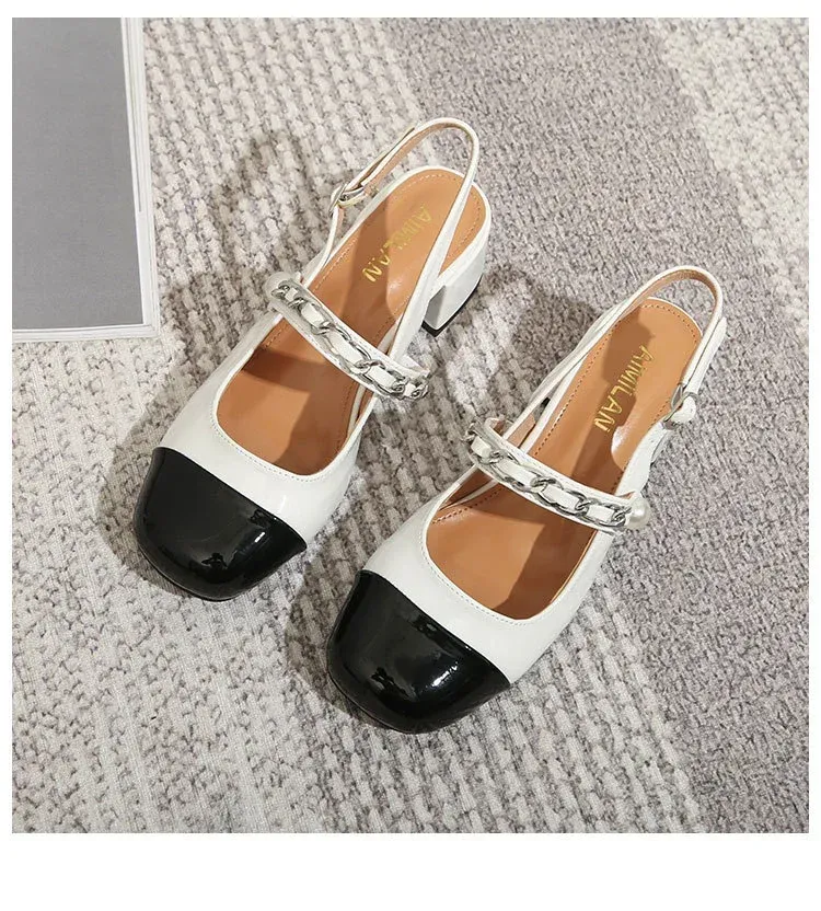 Women's Wide Width Toe Mid Heel Sandals