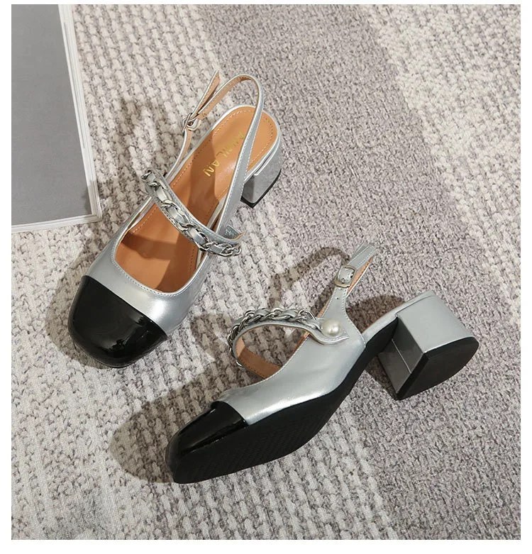 Women's Wide Width Toe Mid Heel Sandals