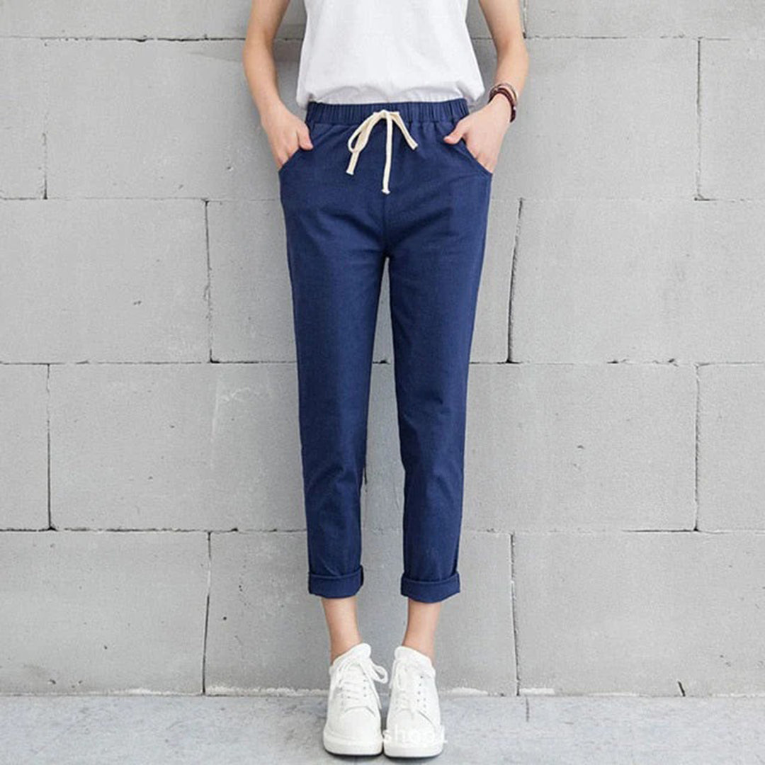 Irene - Straight-Leg Pants - Chic - High Quality Fabric - Perfect for 