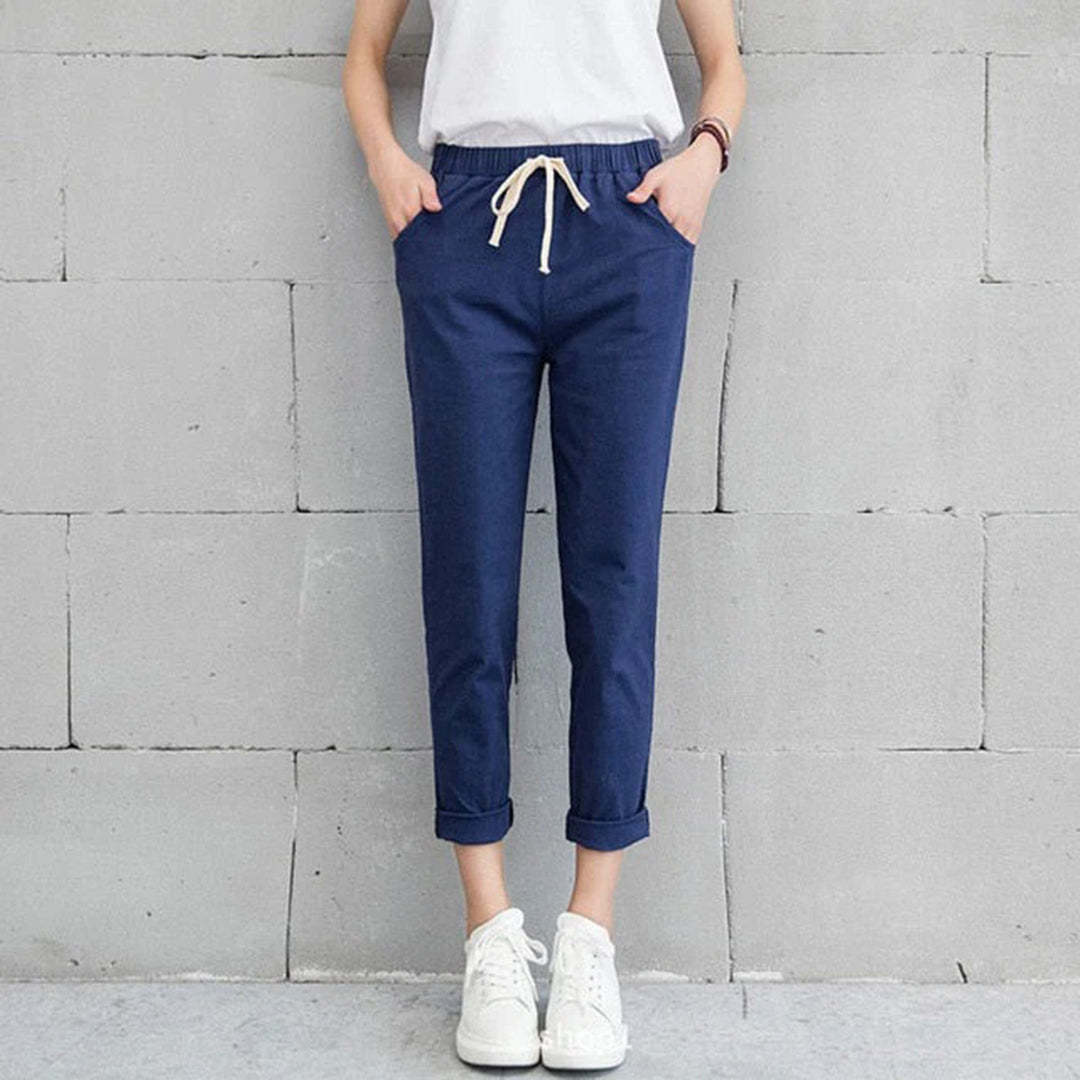 Irene - Straight-Leg Pants - Chic - High Quality Fabric - Perfect for Casual Days