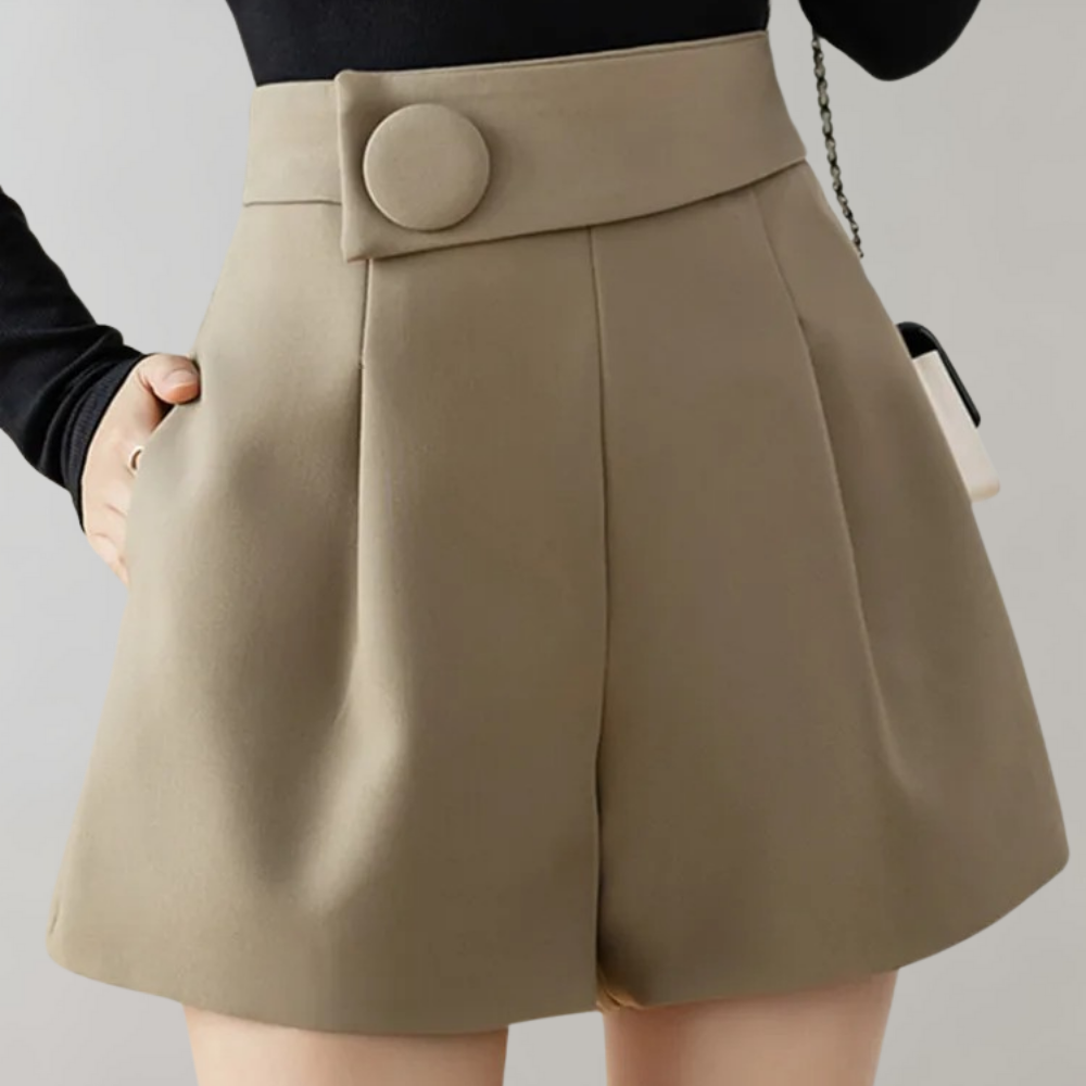 Gina - High Waist Shorts - Chic - Polyester - Ideal for Summer