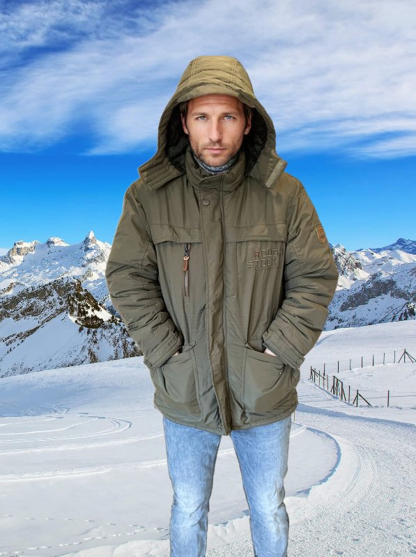 Warm Padded Jacket for Men in Winter