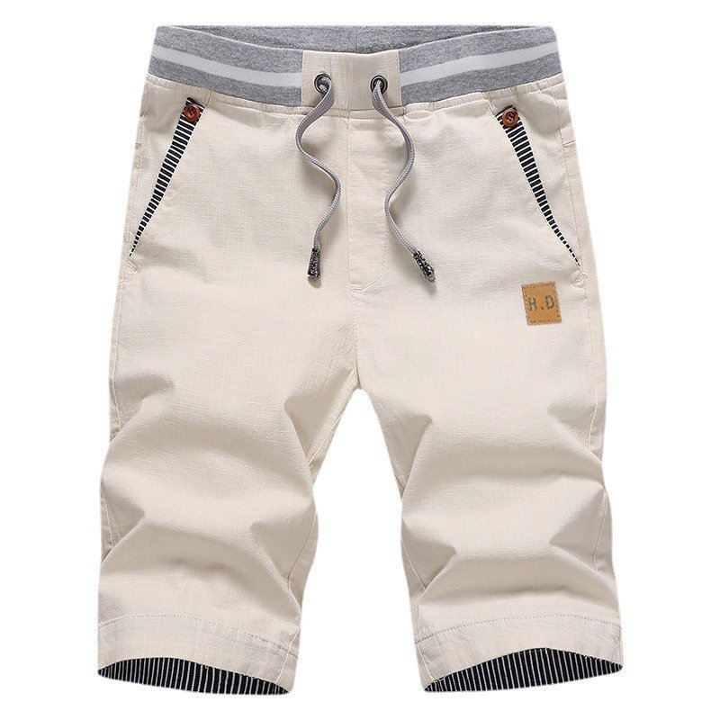 Men's Cotton Casual Quarter Pants