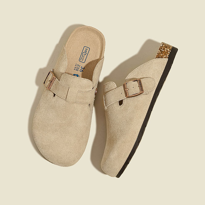100% Vegan Suede Clogs