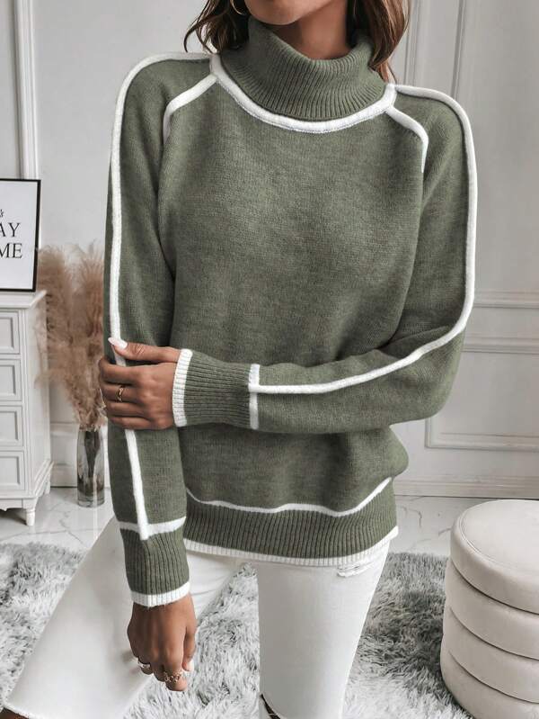 Olive™ | Green Comfortable jumper