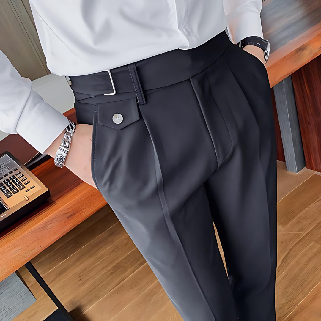 ELASTIC CASUAL COTTON MEN'S PANTS