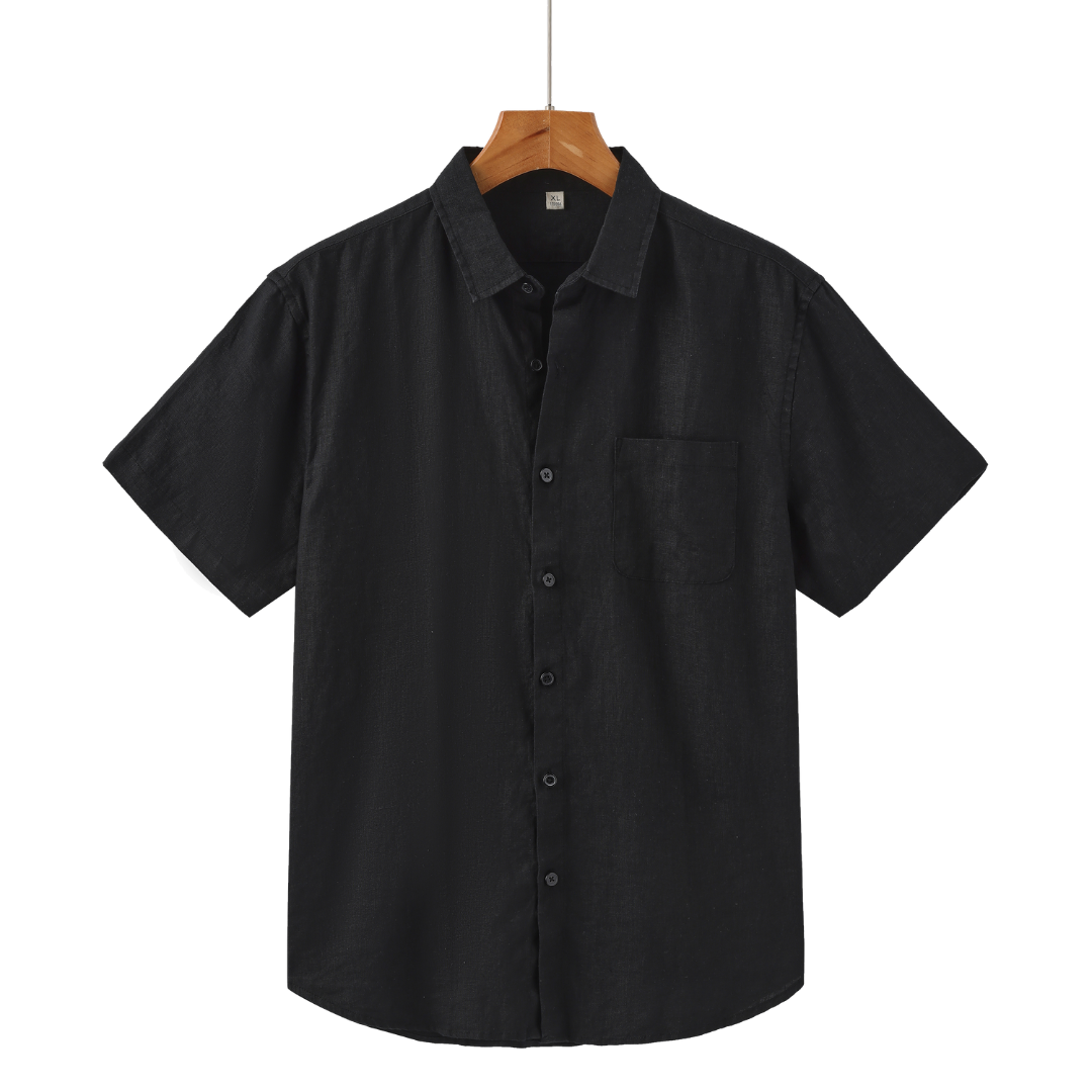 Men's Summer Linen Short Sleeved Shirt