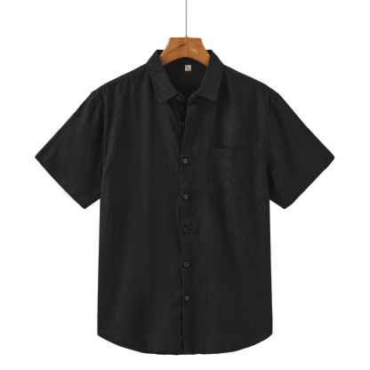 Men's Summer Linen Short Sleeved Shirt