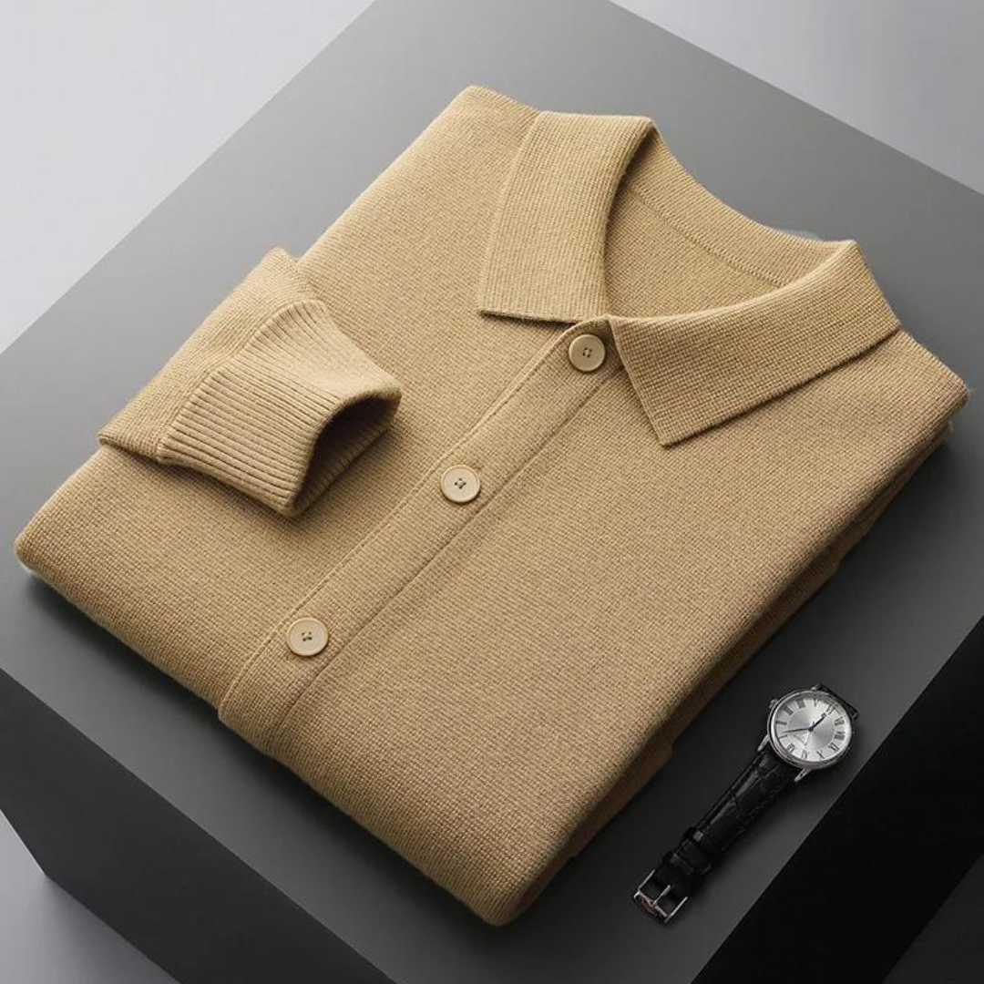 casual Wool knit cardigan coat