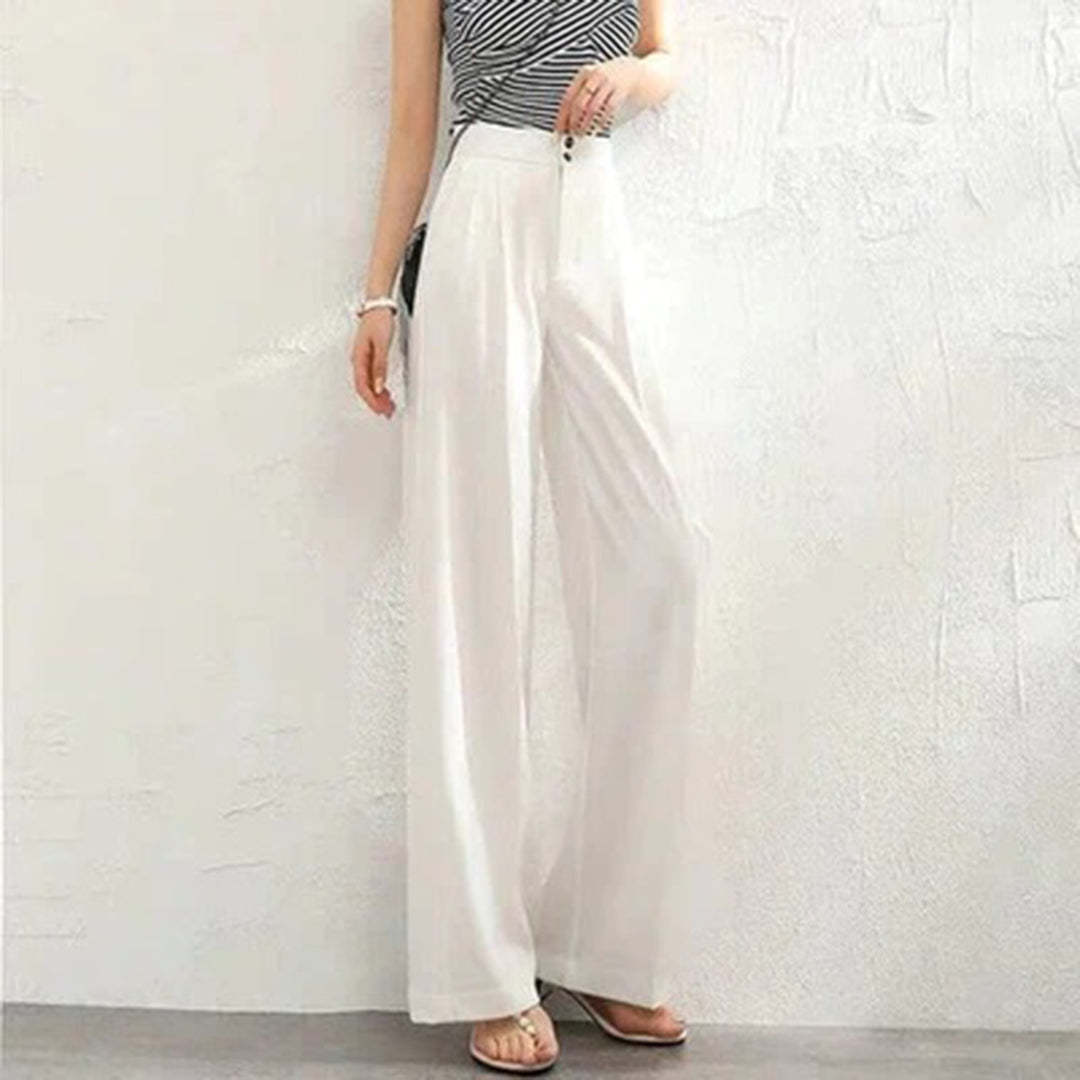 Jenna - Straight trousers - Chic - High Quality Cotton - For Formal Occasions
