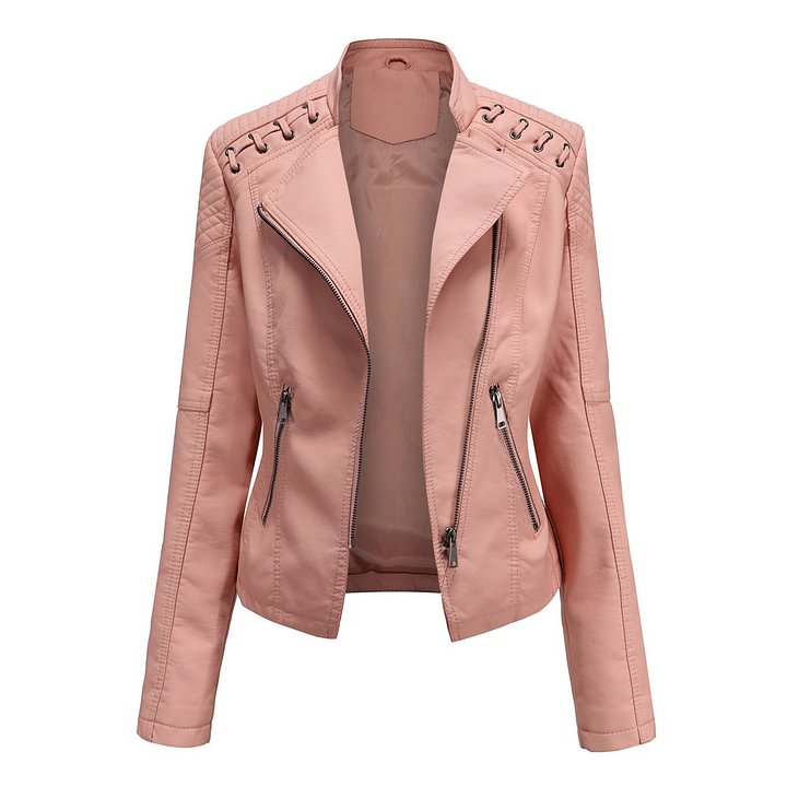 Lambskin leather jacket