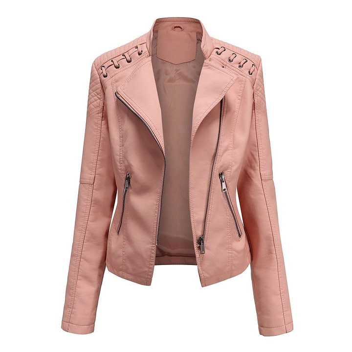Lambskin leather jacket