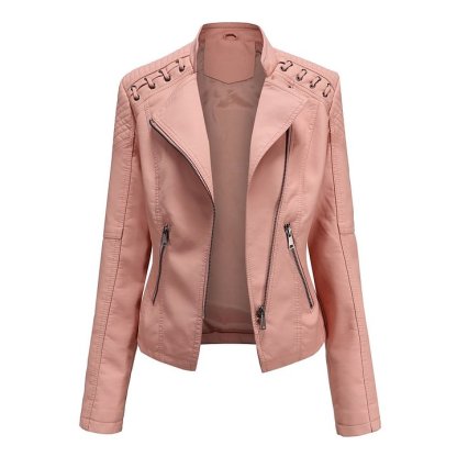 Lambskin leather jacket