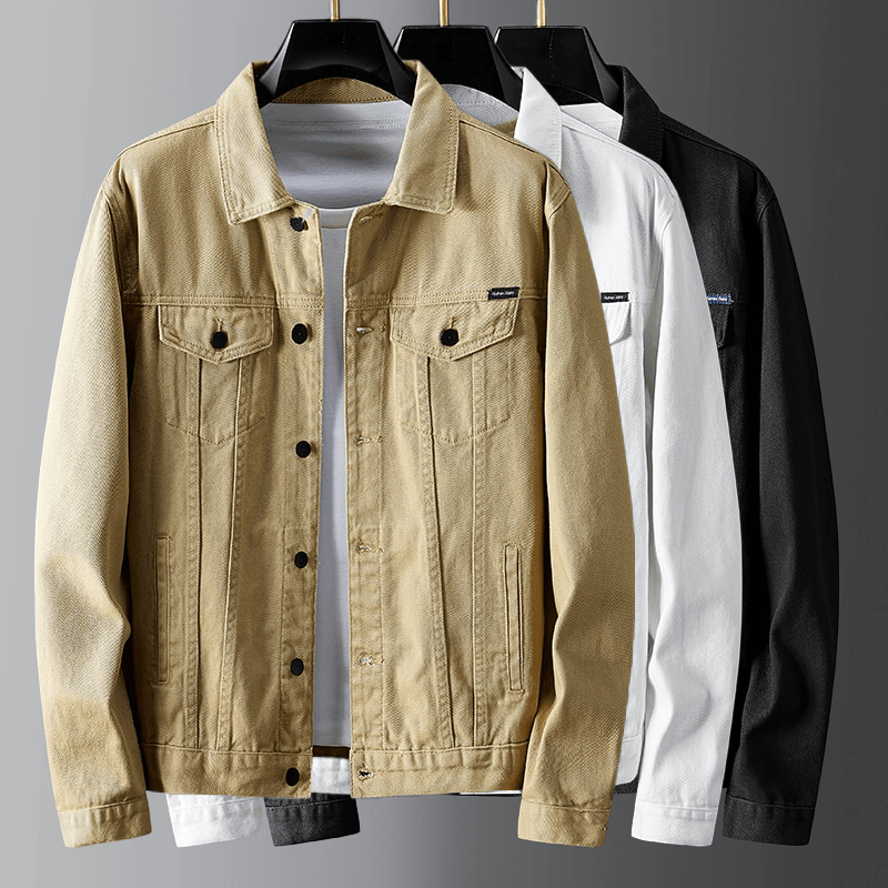 Casual Cargo Denim Jacket