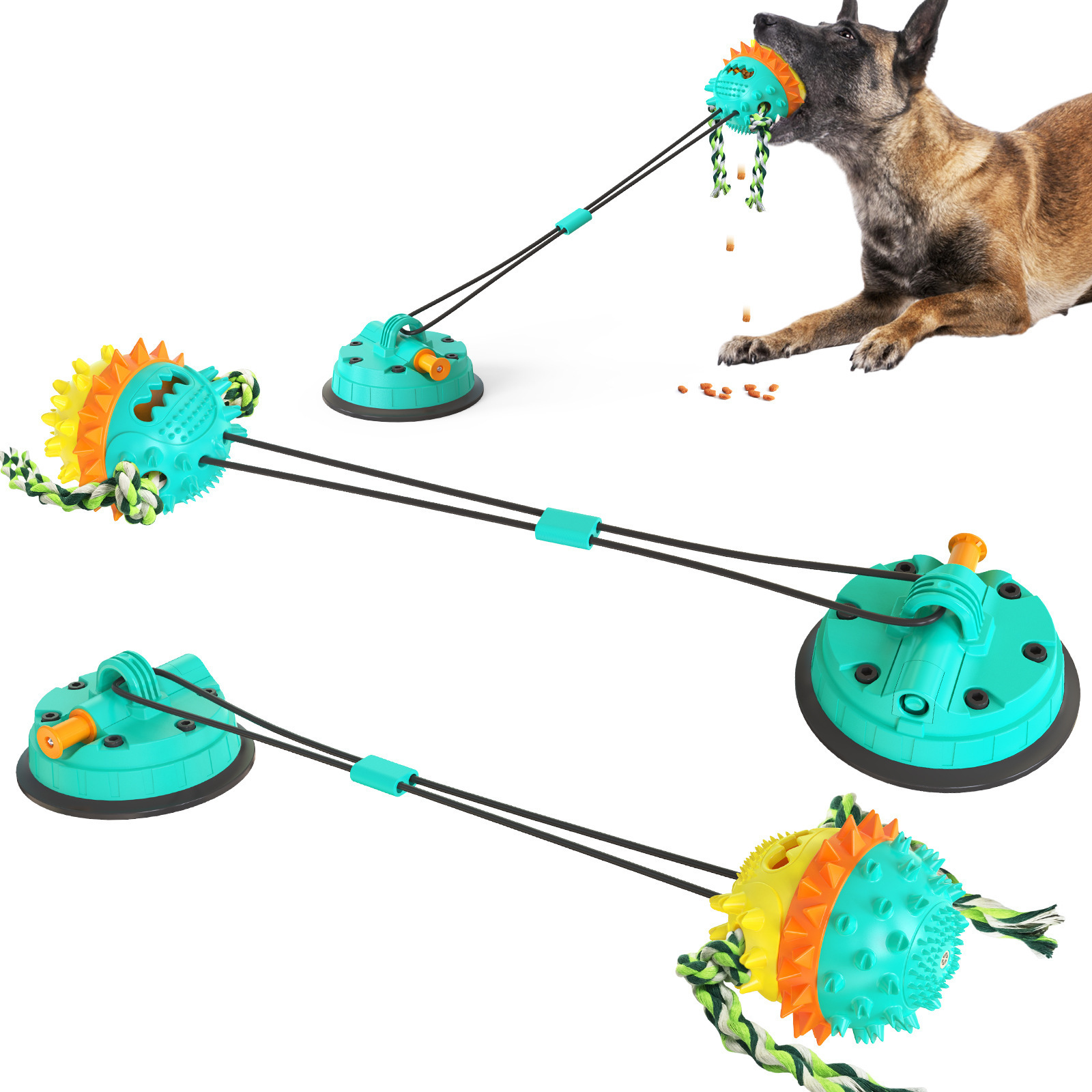 Indestructible Dog Chew Toy Suction Cup Dog Toy
