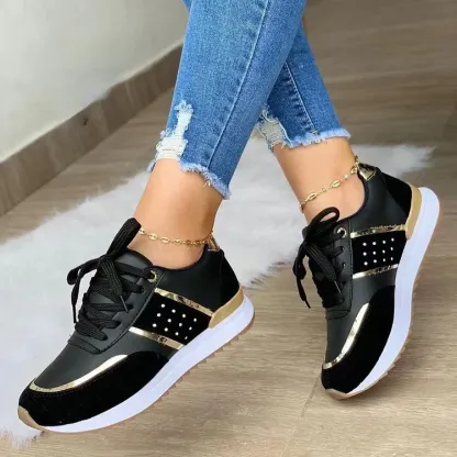 Orthopedic Women Shoes Leather Breathable Comfy Summer Platform Sneakers