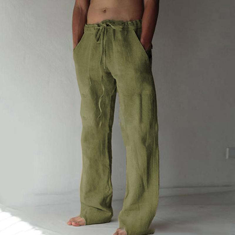 Men's Casual Solid Color Drawstring Pants