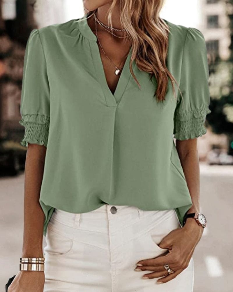 Flora V-Neck Blouse