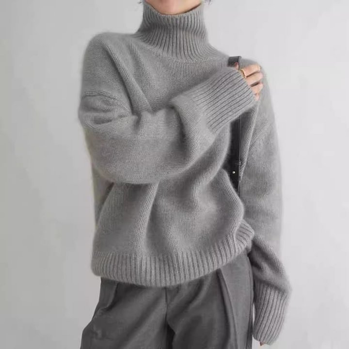 Cashmere Turtleneck Women's Sweater