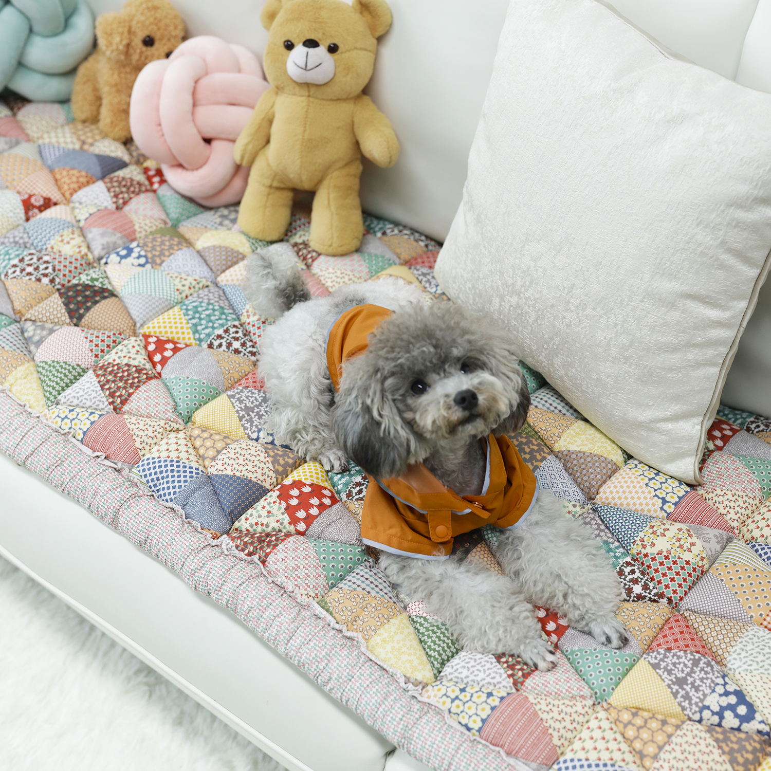Large Plaid Square Pet Mat Bed Couch Cover