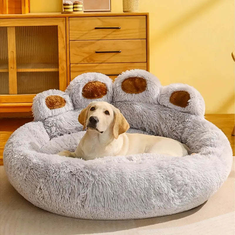 Calming Bear Paw Bed for Pets-gladdween
