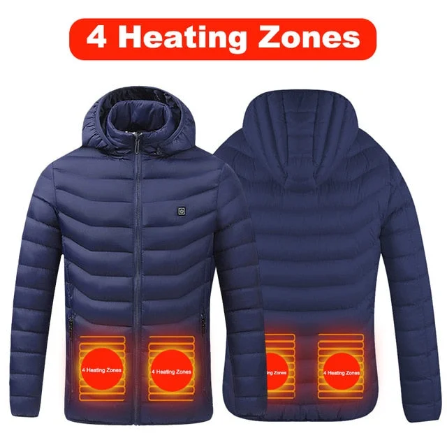 Unisex Heated Jacket Heating Coat Electric