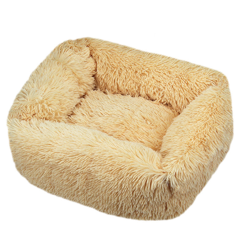 Plush Donut Dog Bed - Cosy Calming Pet Bed-gladdween