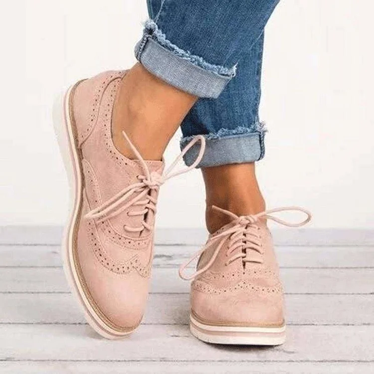 Womens Rubber Brogue Shoes Stomach Flower-shaped Decorative Flat Shoes