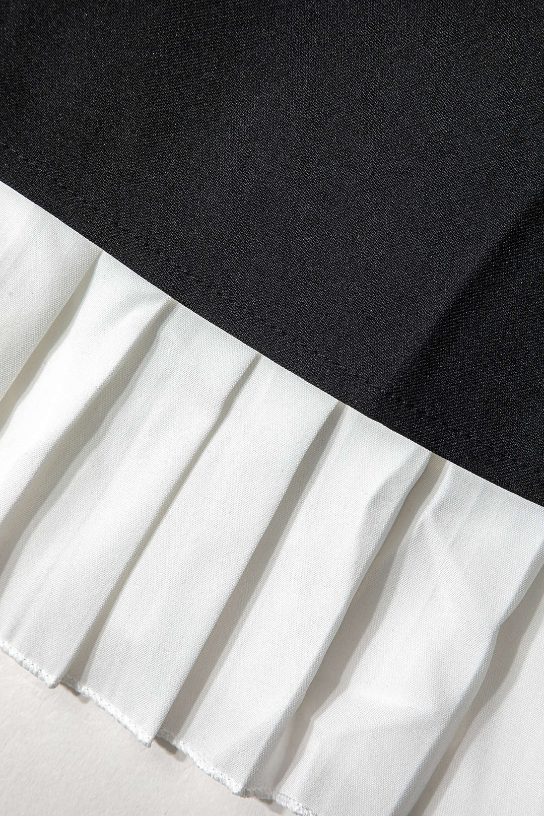 Pleated Hem Mini Dress