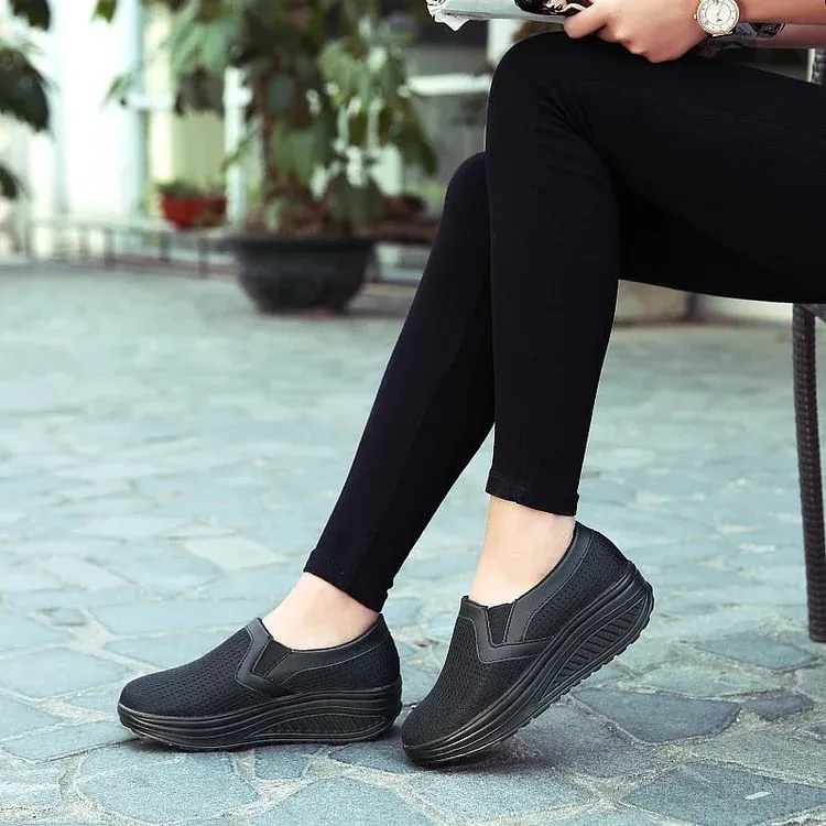 Orthopedic Women Shoes Breathable Slip On Arch Support Non-slip