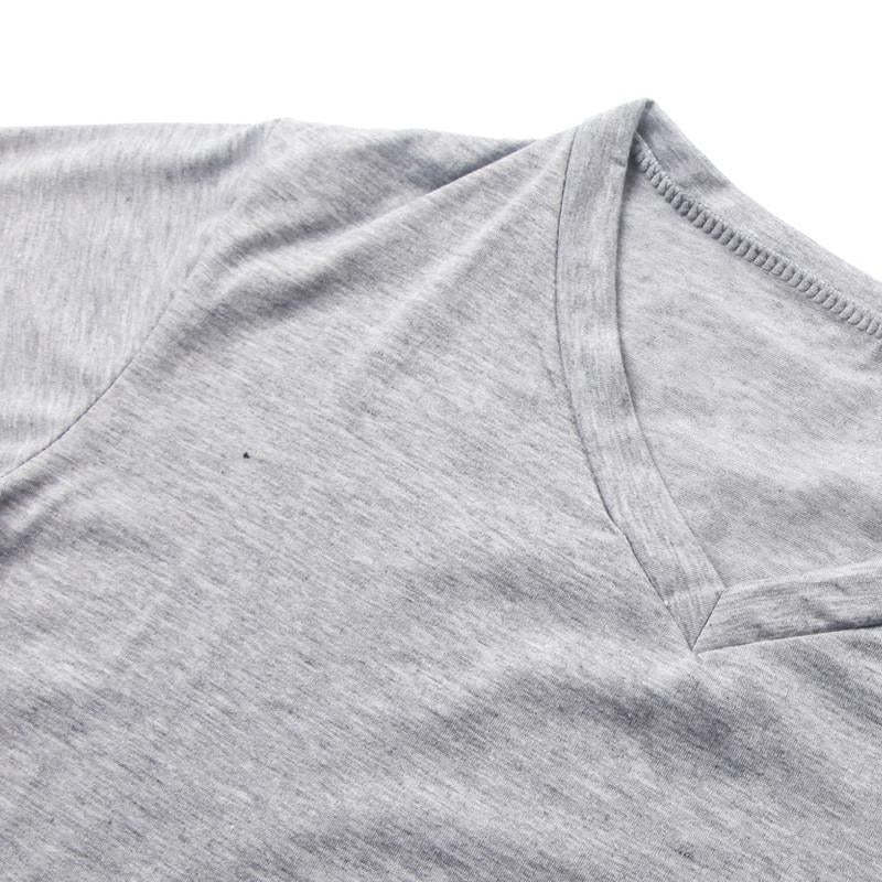 Men's Cotton V-neck Bottoming Shirt