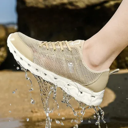 Men Aqua Outdoor Breathable Beach Upstream Shoes