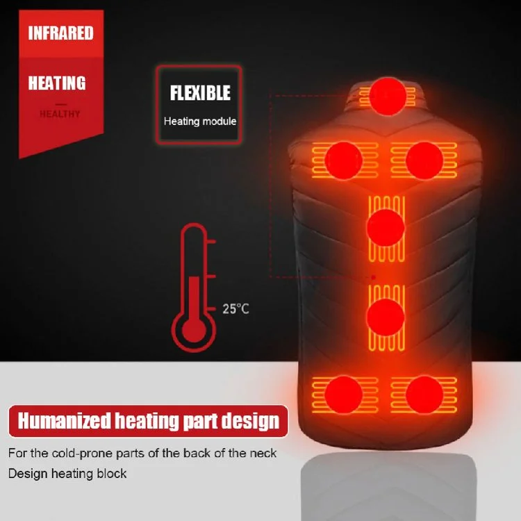 17-Pack USB Electric Heated Warm Warm Clothes Winter Heated Vest