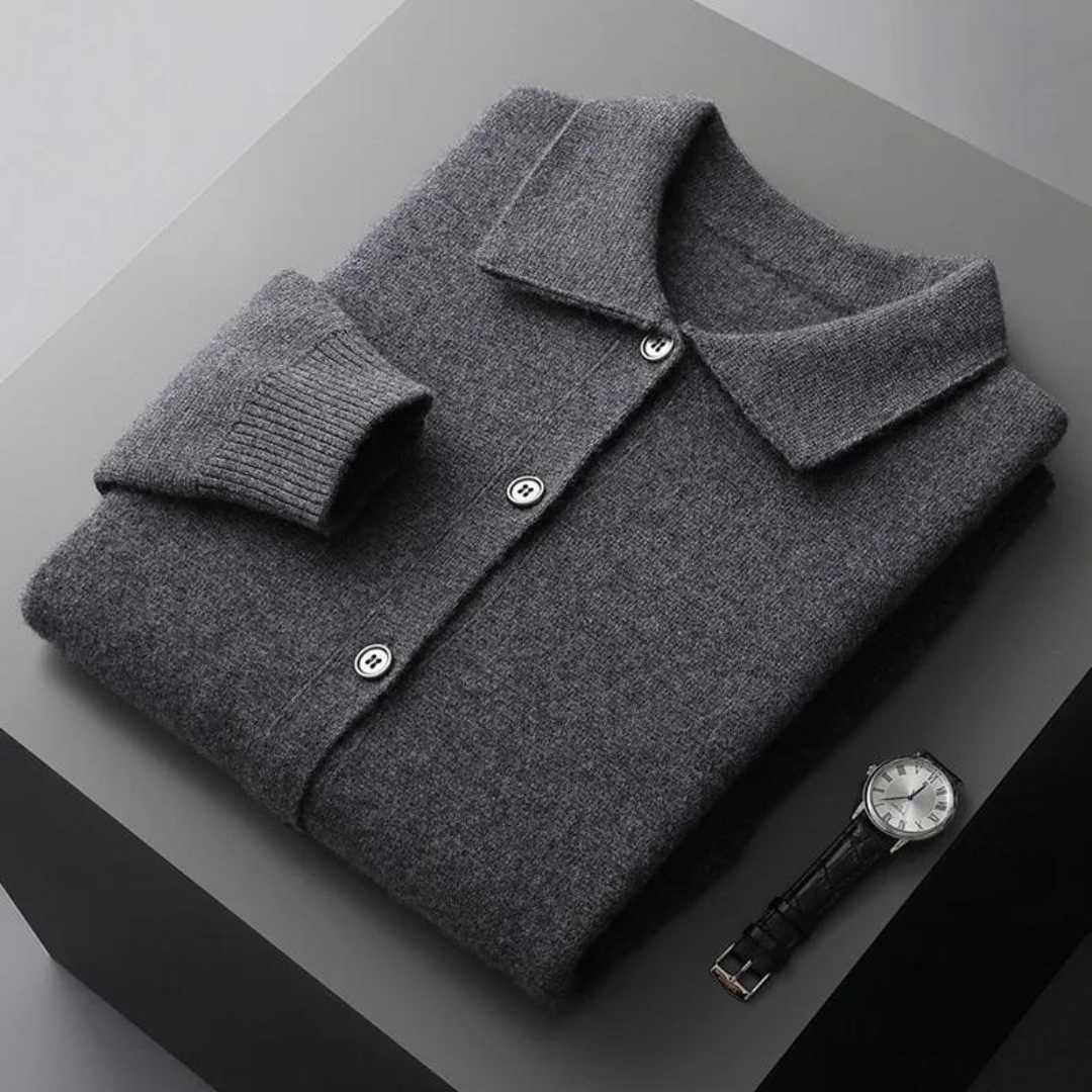casual Wool knit cardigan coat
