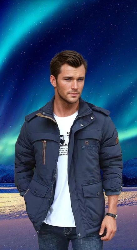 Warm Padded Jacket for Men in Winter