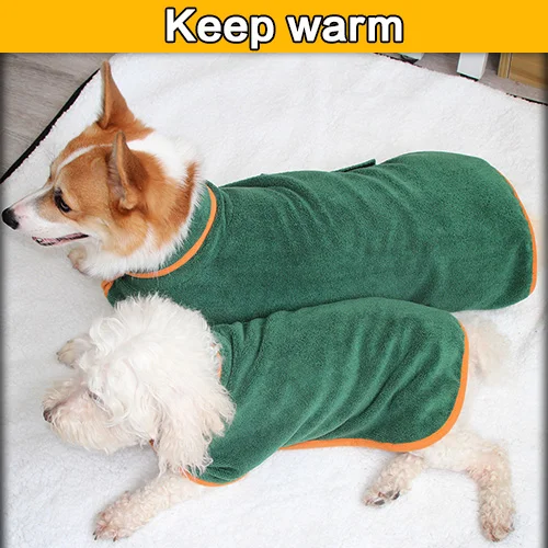 Microfiber Dog Bathrobe-gladdween