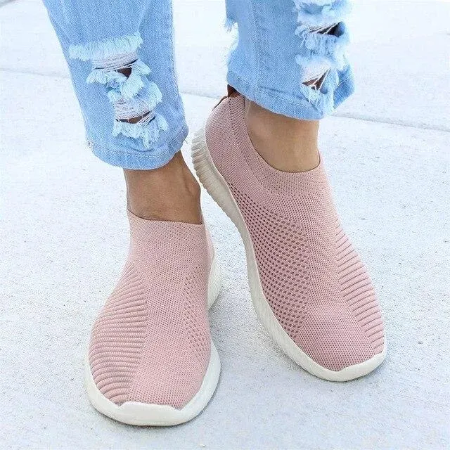 Women Stretchy Slip-On Mesh Bunion Corrector Sneakers