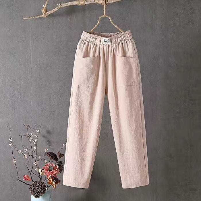 Victoria - Straight-Leg Pants - Casual - High-Quality Cotton - Perfect for Casual Days