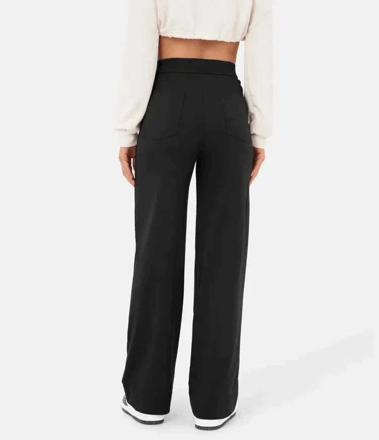 Aveline - High Waist Trousers - Casual - Polyester - Everyday Wear