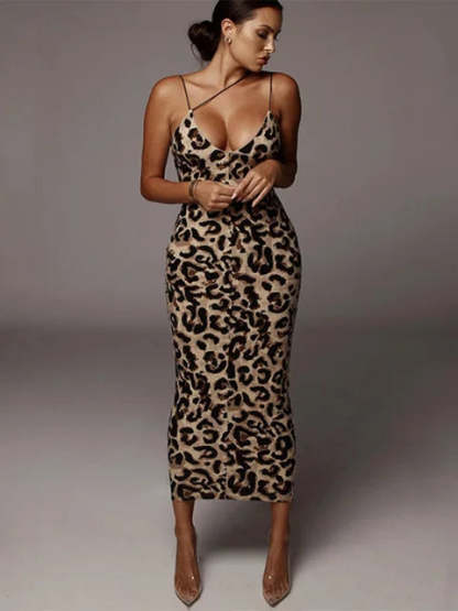 Nyla - Leopard Midi Dress