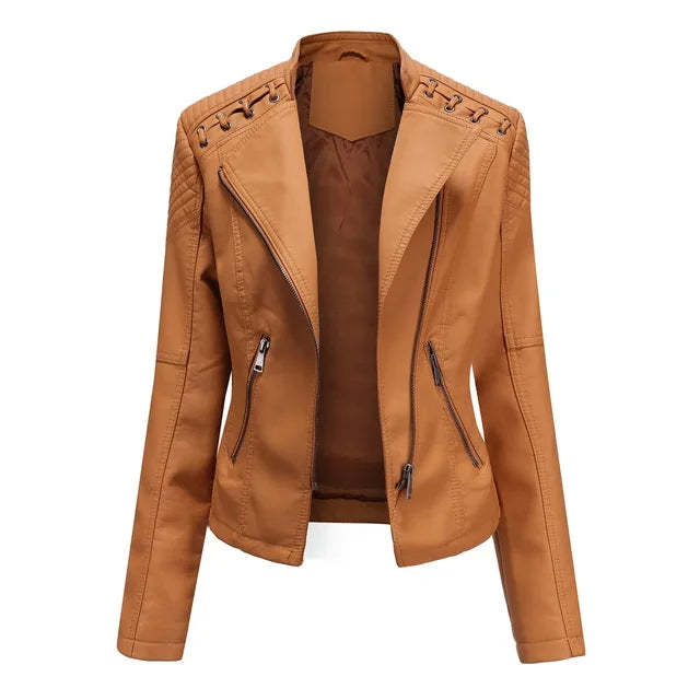 Willa - Sleek Leather Jacket