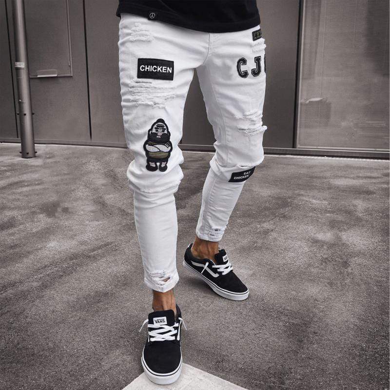 Men's Skinny Ripped Jeans