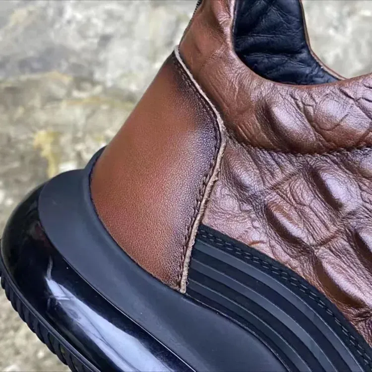 Men's Casual Cowhide Air Cushion Shoes