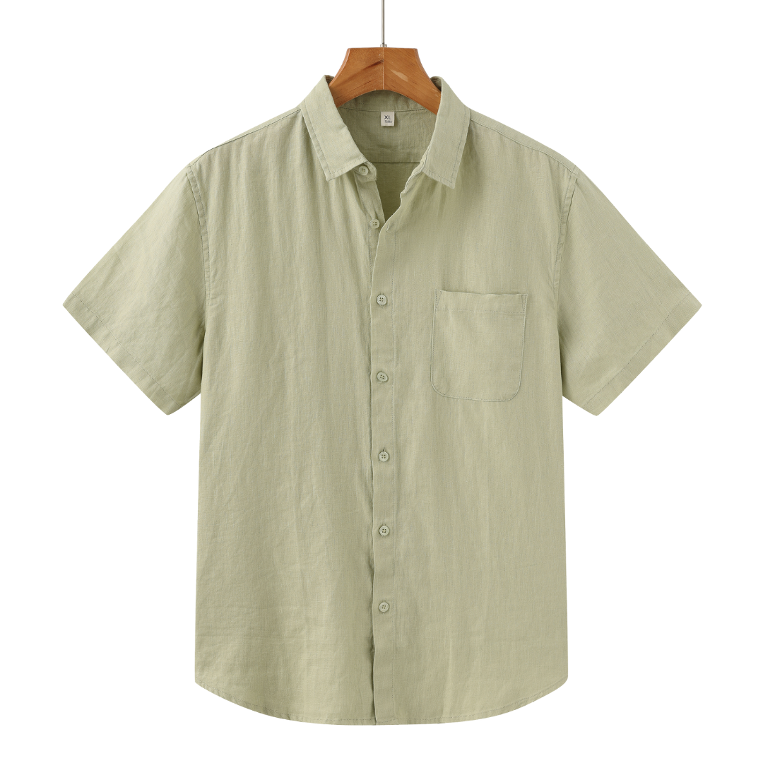 Men's Summer Linen Short Sleeved Shirt