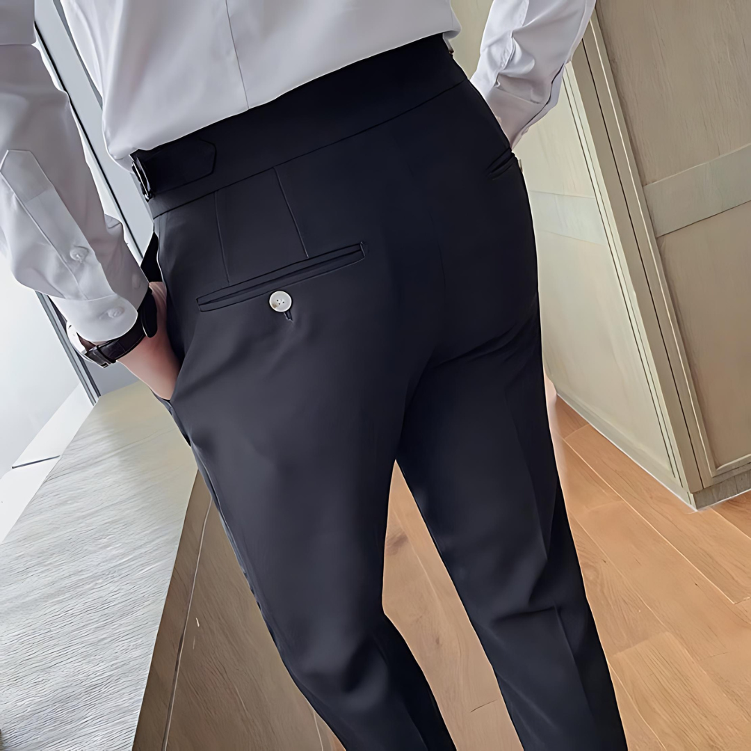 ELASTIC CASUAL COTTON MEN'S PANTS