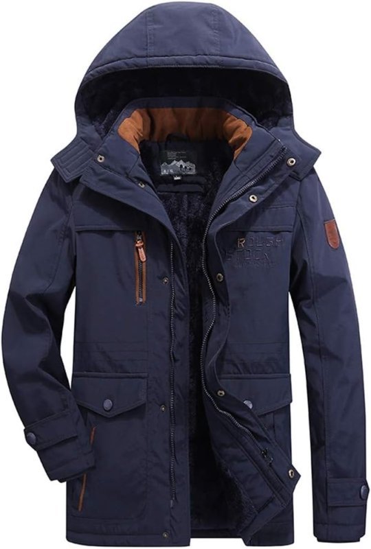 Warm Padded Jacket for Men in Winter