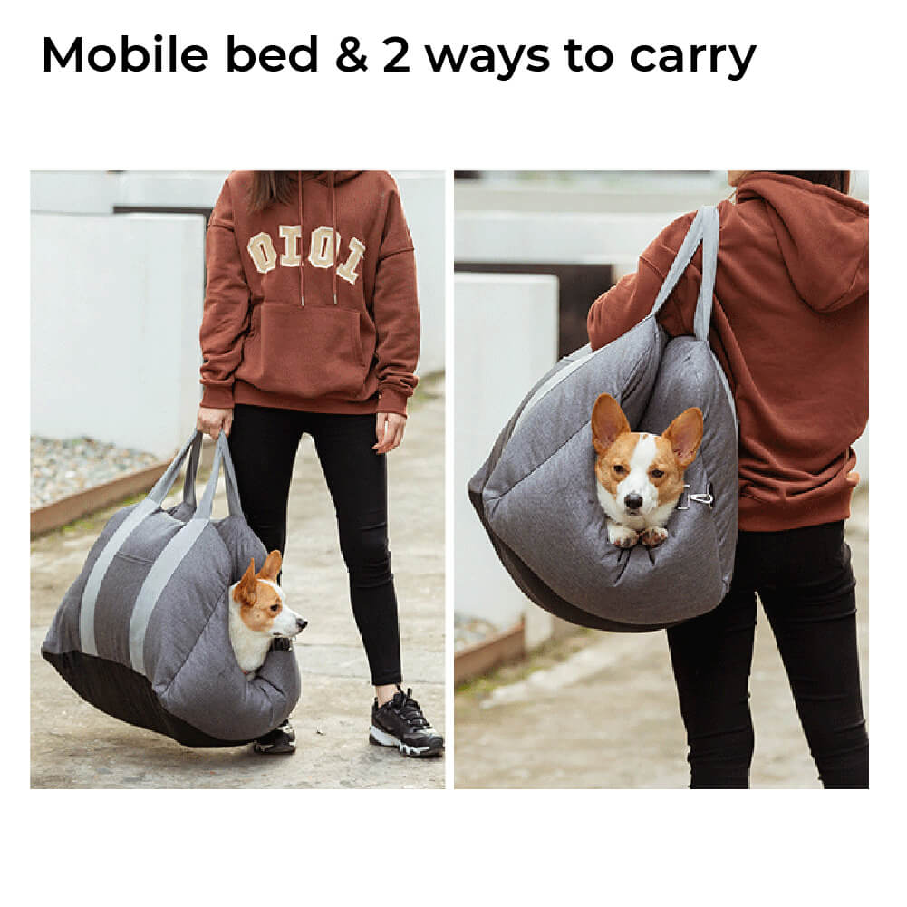 Travel Dog Car Seat Bed - Gymbag Water-Resistant-gladdween