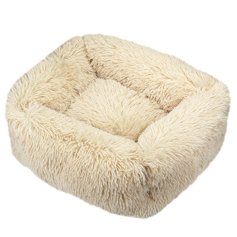 Plush Donut Dog Bed - Cosy Calming Pet Bed-gladdween