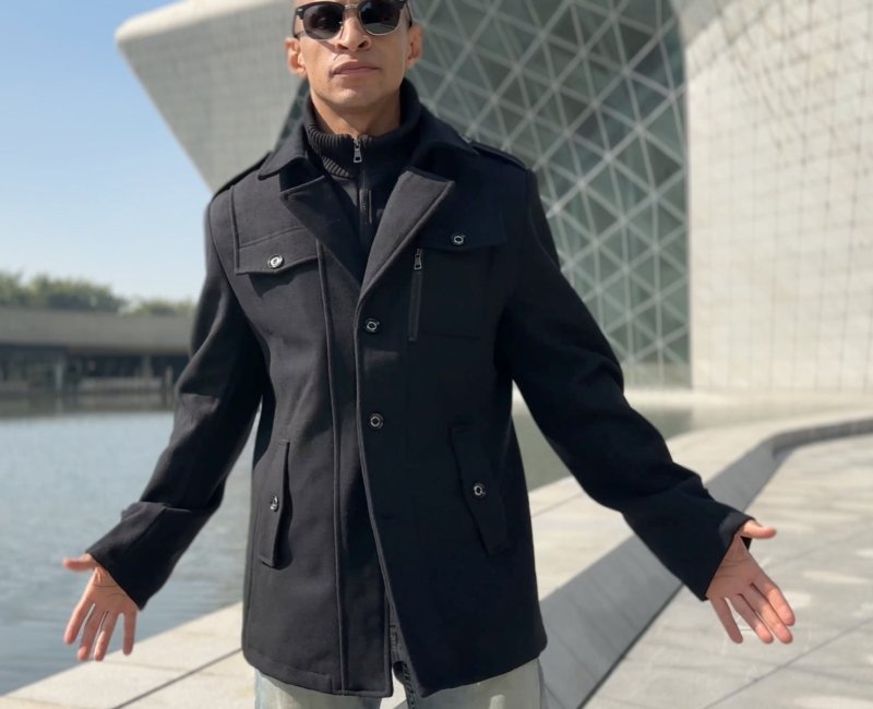 Men's Business Wool Overcoat