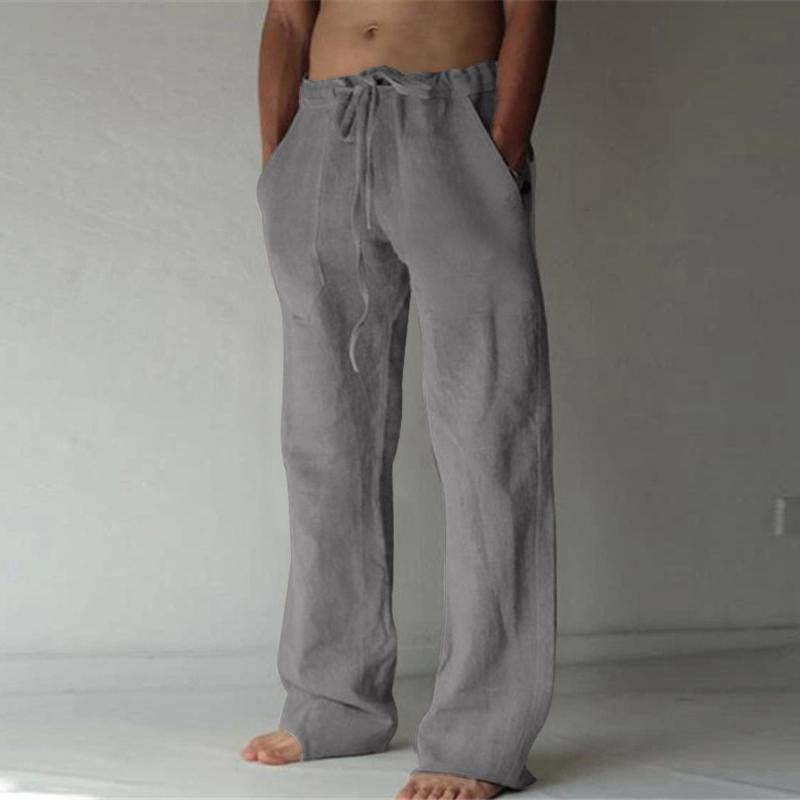 Men's Casual Solid Color Drawstring Pants